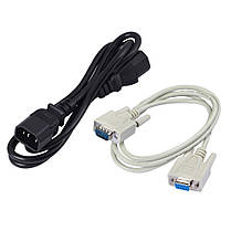 Джерело безперебійного живлення Powercom KIN-1500AP RM LCD (2U), 1500 ВА / 1200 Вт, 4+2 розетки IEC C13, RS-232, AVR, ДБЖ, фото 3
