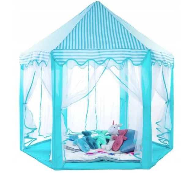 Детская игровая палатка шатер Kruzzel Замок принца синяя - фото 1 - id-p1724996245