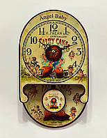 Кварцевые настенные часы с маятником "Angel Baby" 24 x 13,8 x 3,5 см.