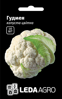 Насіння Капусти цвітної Гудмен, 10 шт (Leda Agro), ранній сорт для всіх регіонів України