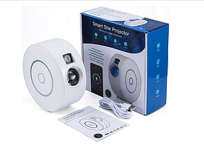 Дитячий проектор світильник нічне зоряне небо Mik-Star SPL-203 білий SMART GOOGLE NEBULA LED STAR PROJECTOR, фото 5