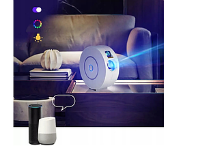 Дитячий проектор світильник нічне зоряне небо Mik-Star SPL-203 білий SMART GOOGLE NEBULA LED STAR PROJECTOR, фото 3