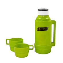 Термос зі скляною колбою 1 л Coby 2500TT-A (green)