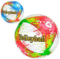 М'яч волейбольний Volleyball Print, зшитий, PU, різний. кольору