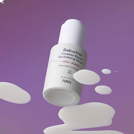 Антивікова сироватка з бакучіолом Purito Bakuchiol Timeless Bloom Revitalizing Serum, 30 мл, фото 3