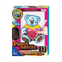 Килимова вишивка "Punch needle: Ведмідь з сердечком" PN-01-06