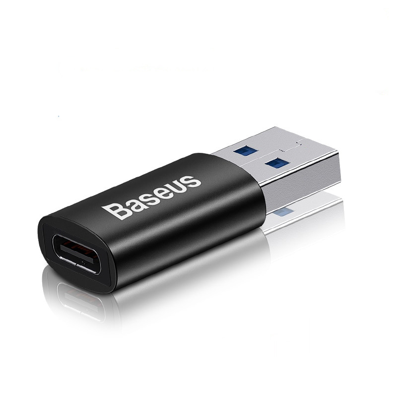 Адаптер OTG Baseus Type-C female на USB 3.1 male 10Гб/с Ingenuity Mini (чорний)