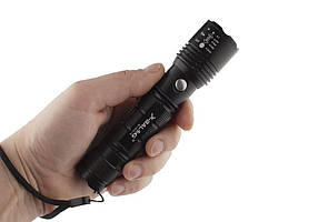 Ліхтар ручний акумуляторний / на батарейках до 800м X-BALOG BL-T612-T6 алюмінієвий L-056