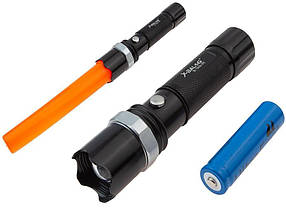 Ліхтар ручний акумуляторний / на батарейках до 600м X-Balog BL-T8626-XPE алюміній L-010