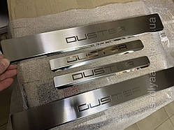 Накладки на пороги Renault Duster з 2018-г. (Premium)