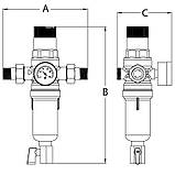 Фільтр самоочисний з редуктором тиску та манометром Koer KR.1242 - 1" (KR3186), фото 2