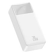 УМБ Power bank (зовнішній акумулятор) Baseus 30000 мАг Bipow Digital 20 Вт Білий (PPDML-N02)