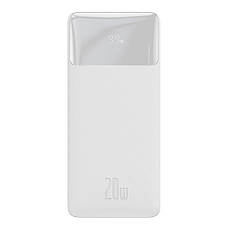 УМБ Power bank (зовнішній акумулятор) Baseus 30000 мАг Bipow Digital 20 Вт Білий (PPDML-N02), фото 2