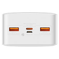 УМБ Power bank (зовнішній акумулятор) Baseus 30000 мАг Bipow Digital 20 Вт Білий (PPDML-N02), фото 5