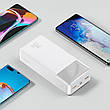 УМБ Power bank (зовнішній акумулятор) Baseus 30000 мАг Bipow Digital 20 Вт Білий (PPDML-N02), фото 9