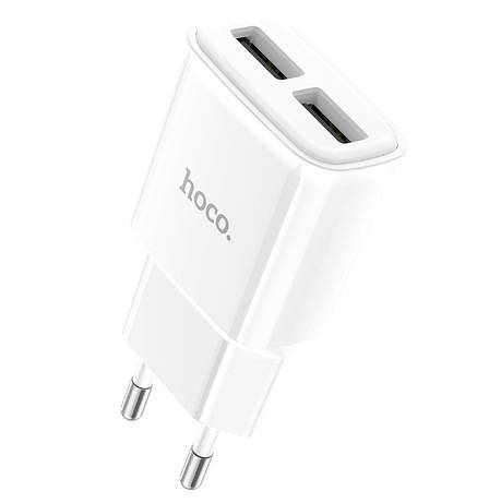 Зарядний пристрій (зарядка) для телефону Hoco C88A Star 2хUSB 2.4 А Білий (C88AW), фото 1
