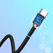 Кабель для зарядки телефона/ смартфона UGREEN US288 USB - Type-C 3 A 2 м Чорний/ Сріблястий, фото 4
