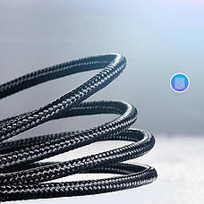 Кабель для зарядки телефона/ смартфона UGREEN US261 Type-C - Type-C 3 A 1 м Чорний/ Сріблястий, фото 5