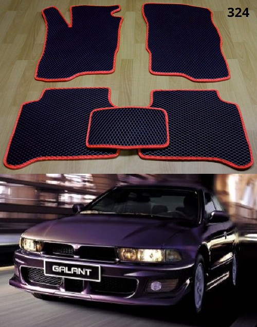 

Коврики ЕВА в салон Mitsubishi Galant 8 '96-03, Черный