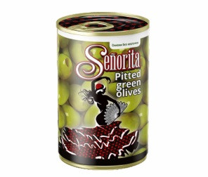 Оливки Зелені без Кісточки Senorita Pitted Green Olives 280 г Іспанія