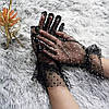 Перчатки в сітку , горох  Чорний  (0041), фото 6