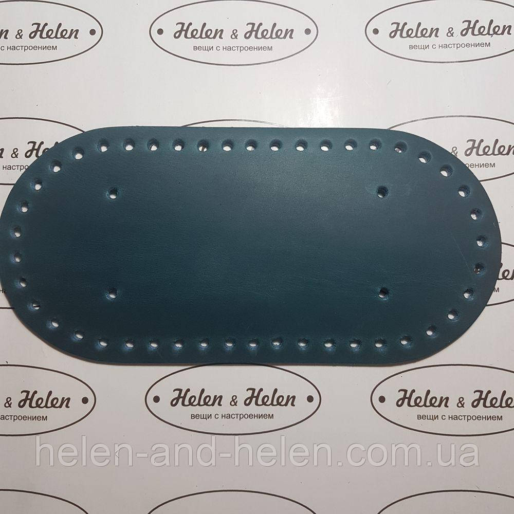 Дно для в'язаних сумок. Колір "Морська хвиля", фото 1