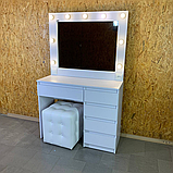 Туалетний столик з підсвіткою + Лампочки в Подарунок, фото 2