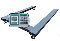 Паллетные весы на 500 кг (800х1200 мм) от производителя Горизонт, с калькулятором, серия «СТАНДАРТ»