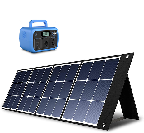 Портативна зарядна електростанція Powerbank PowerOak AC30 BLUETI 300 Вт*год з сонячною панеллю Bluetti SP120, фото 1