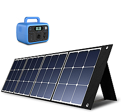 Портативна зарядна електростанція Powerbank PowerOak AC30 BLUETI 300 Вт*год з сонячною панеллю Bluetti SP120