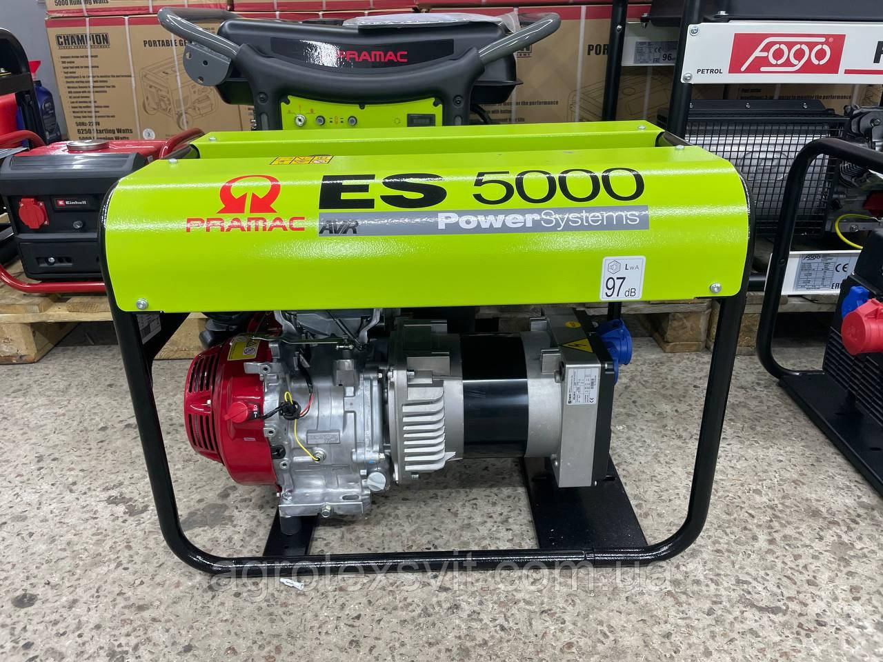 PRAMAC ГЕНЕРАТОР ES5000 AVR 4,6 kW бензин Італія двигун HONDA