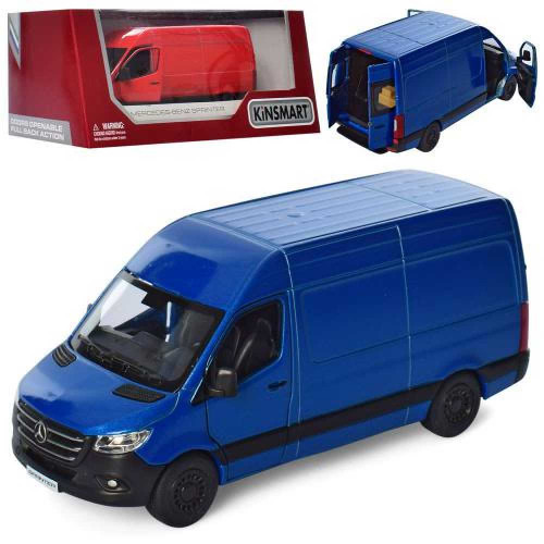 Машинка Mercedes-Benz Sprinter метал 13 см, відкривні двері, коробка 16*7,5*8 см