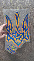 Термонаклейка на тканину жовто-блакитні герби комплект