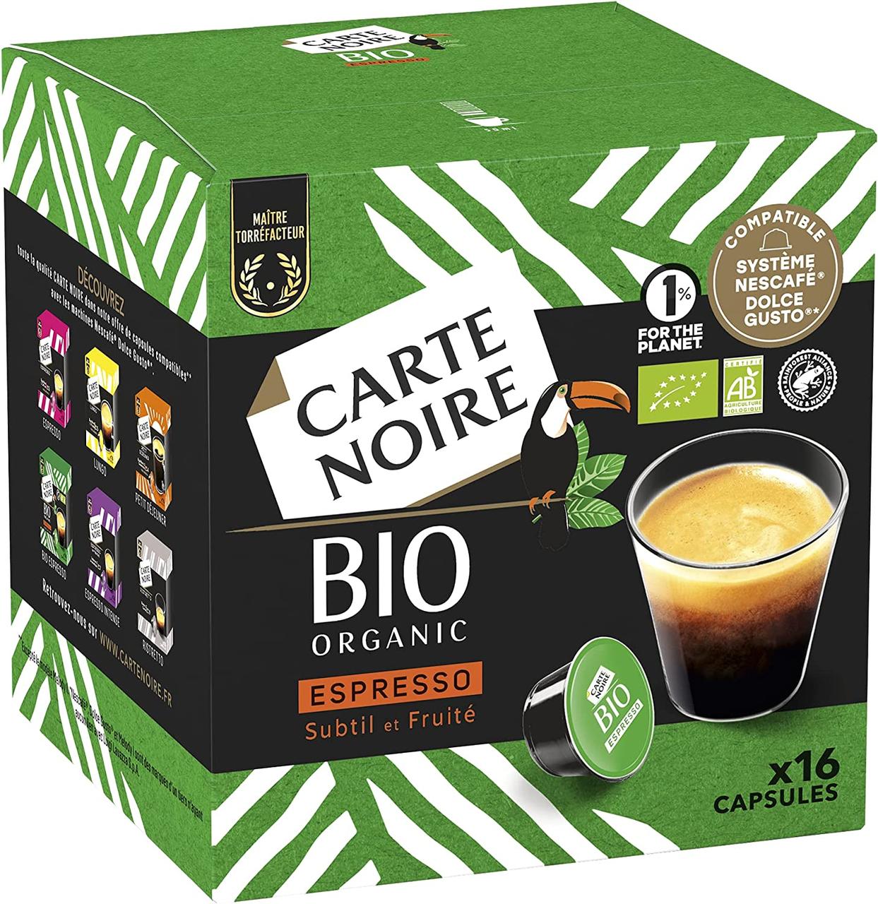 ПОШТУЧНО! Кава в капсулах CARTE NOIRE Dolce Gusto ESPRESSO BIO