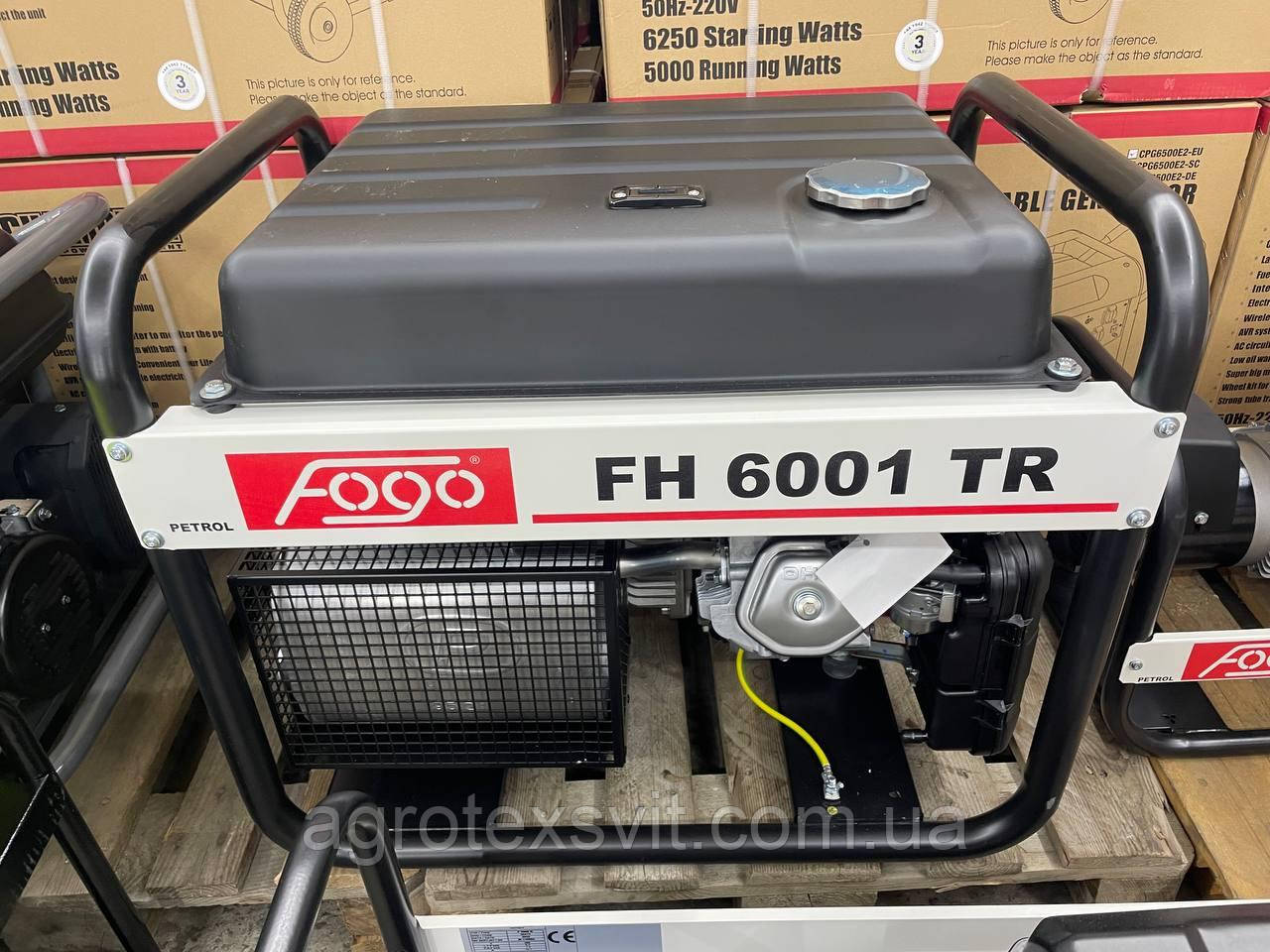 ГЕНЕРАТОР FOGO FH6001 TR 6,2 kw 230V AVR, бензин Польща двигун HONDA, фото 1