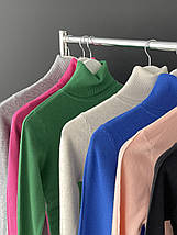 Стильні жіночі гольфи (водолазки), S/M (42-44), L/XL (46-48) - сірі, чорні, зелені, сині, рожеві, фото 4