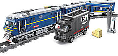 Конструктор ZIPP Toys Поїзд DF11 Z з рейками Синій