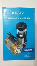 Ліхтар кемпінговий, Світильник лампа переносна KT-612, Ручний ліхтар, фото 4