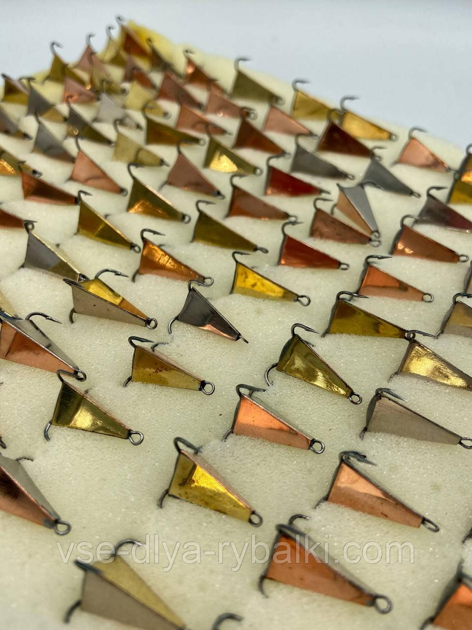 Драчик "тригранний" срібло,золото, мідь ручна робота, фото 1