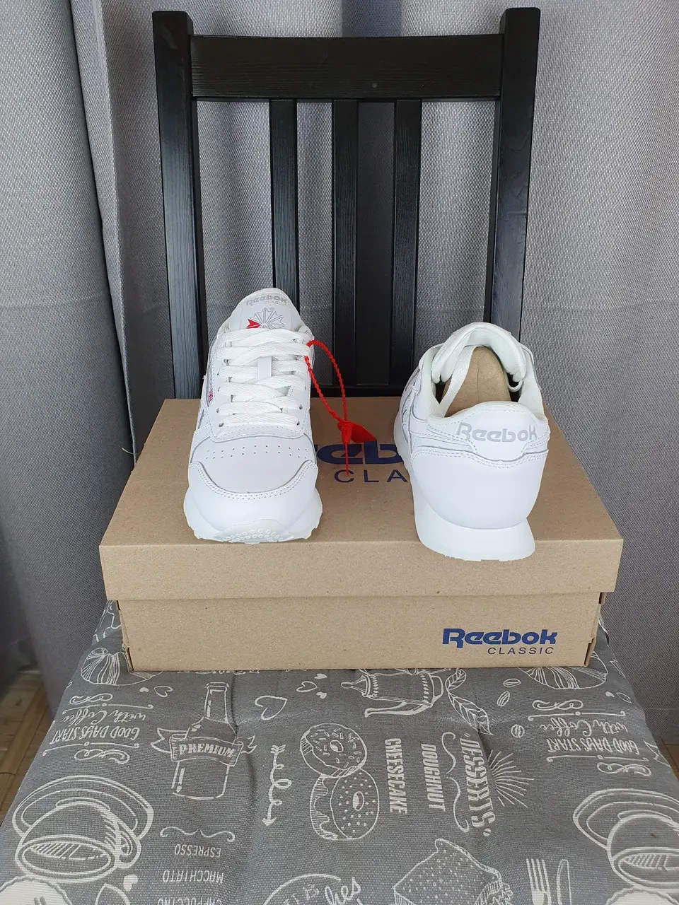 Кроссовки Мужские Белые Reebok Classic Leather White. Кроссовки Женские ...