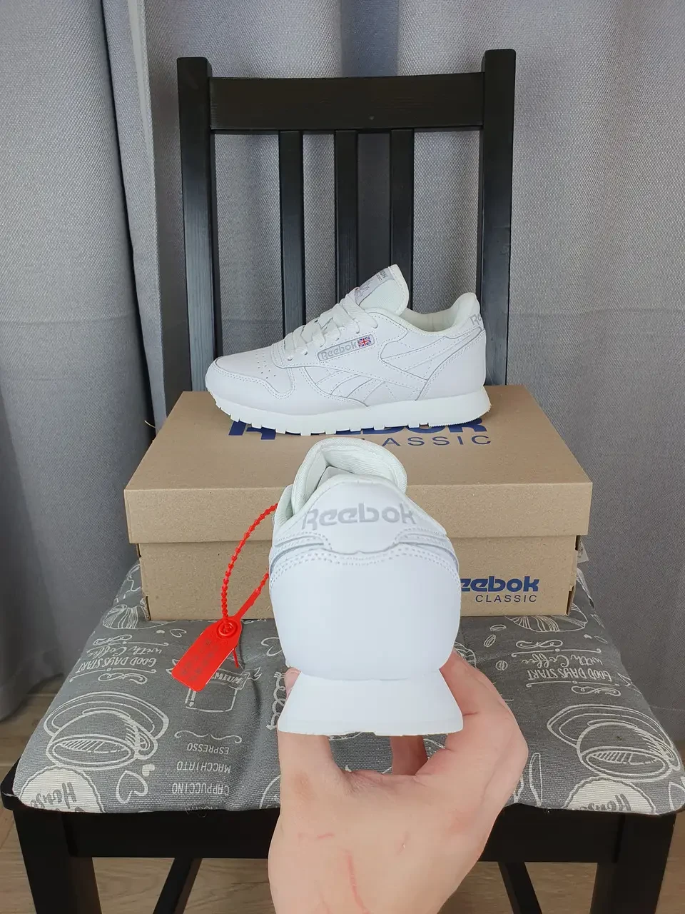 Кроссовки Мужские Белые Reebok Classic Leather White. Кроссовки Женские ...