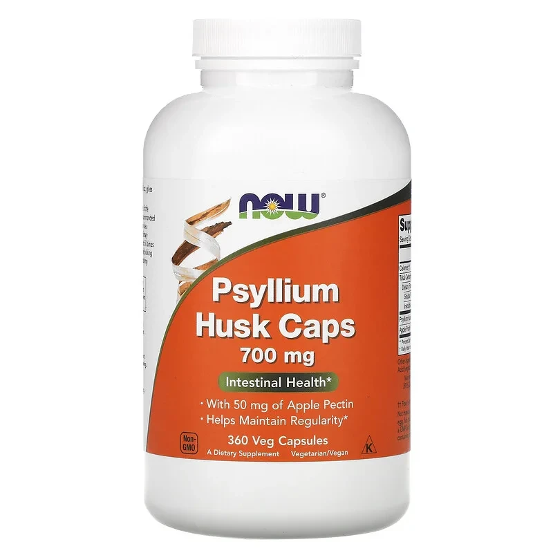 NOW Foods, Psyllium, Шовха насіння подорожника в капсулах, 700 мг, 360 капсул