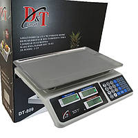 Весы электронные торговые DT-809 до 50кг с водонепроницаемой клавиатурой