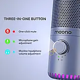 Maono DM30 конденсаторний USB/Type-C мікрофон з RGB-підсвіткою — Фіолетовий, фото 8