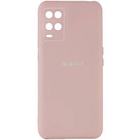 Чохол Silicone Cover My Color Full Camera (A) для Oppo A54 4G Чорний / Black, Full camera Рожевий / Pink Sand