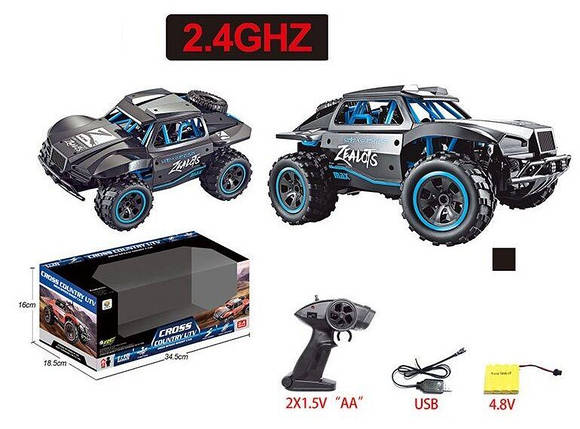 806-7 A Машина на радіокеруванні 1:16, прогумовані колеса, акумулятор, USB-кабель, фото 1