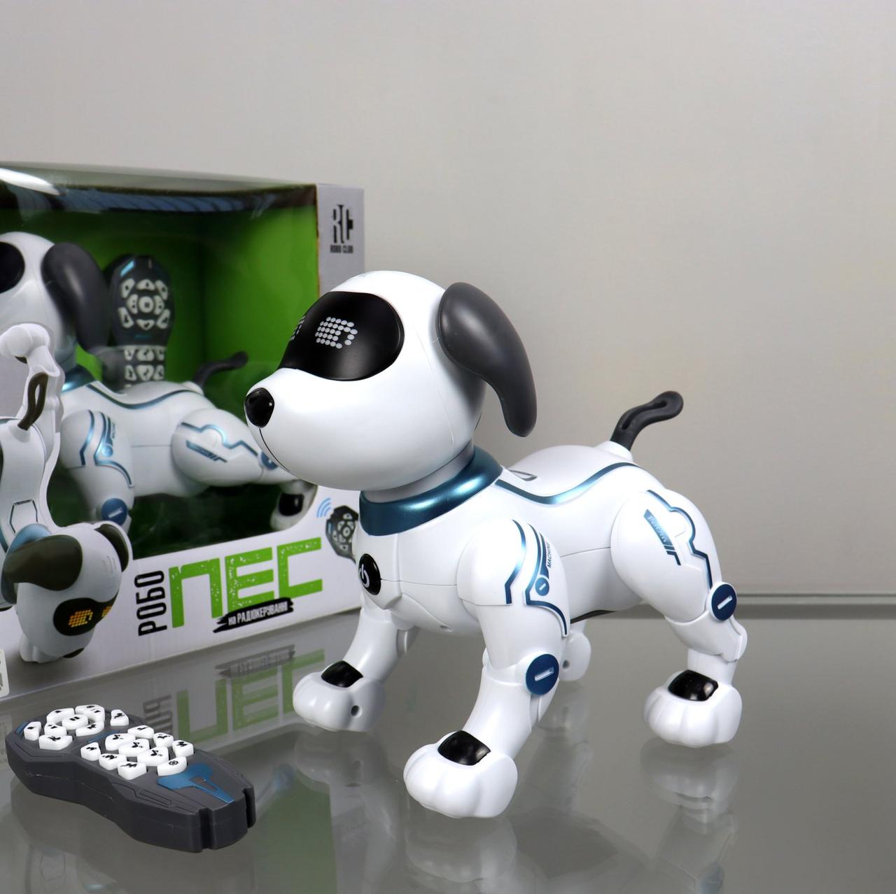 RC 0004 Робопіс собака на радіокеруванні, сенсор, акумулятор, танцює, музика, світло, коробка 29-27-17,5 см