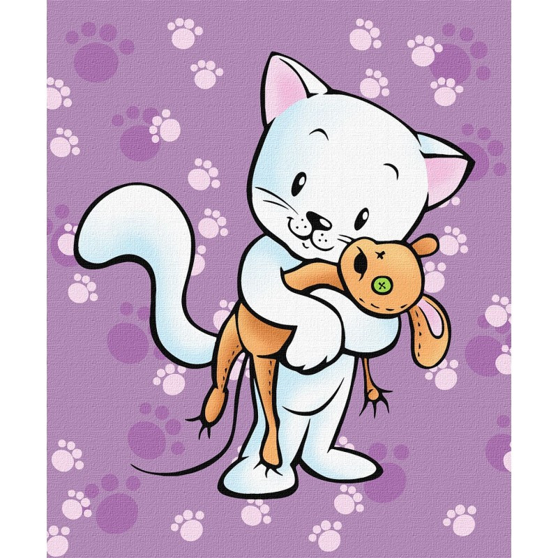 7177/2 Розпис по полотну Вірний друг, 25х30 см Тм Ідейка