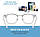Комп'ютерні окуляри блокувальне синє світло, колір прозоро-сріблясті, фото 3