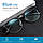 Комп'ютерні окуляри блокувальне синє світло, колір чорно-сріблясті, фото 3